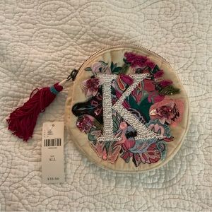 Anthropologie initial purse with tags